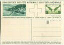 Postkarte 1931 - 40 Cts Lawinenschäden bei Platta