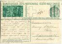 Postkarte 1934 - 10 Cts Fütterung der Hühner