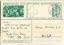 Postkarte 1934 - 10 Cts Haushaltsschule (am Kochherd)