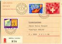 Postkarte 40 Cts Schweizerkreuz