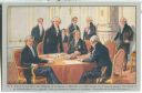 Postkarte - Unterzeichnung des Vereinigungsvertrages 1815