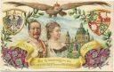 Postkarte - Silberhochzeit 1881-1906 - Deutsches Kaiserpaar