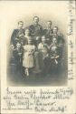 Deutsches Kaiserpaar mit Kindern - Foto-AK