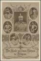 Postkarte - Der Kaiser mit seinen Söhnen in Feldgrau