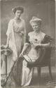 Postkarte - Die Kaiserin und Prinzessin Victoria Luise