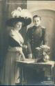 Foto-AK - Prinz und Prinzessin August Wilhelm von Preussen 