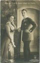 Postkarte - Prinz und Prinzessin August Wilhelm von Preussen
