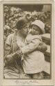Postkarte - Prinzessin Alexandra von Preussen mit Sohn