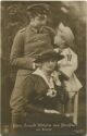 Postkarte - Prinz August Wilhelm von Preussen mit Familie