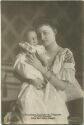 Postkarte - Prinzessin Joachim von Preussen mit Sohn Prinz Karl