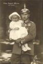 Postkarte - Prinz August Wilhelm (Auwi) mit Sohn Alexander Ferdinand