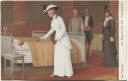 Postkarte - Die Kaiserin bei den Verwundeten signiert Adolf Hering