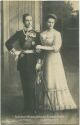 Prinz August Wilhelm von Preussen und Prinzessin Alexandra Victoria von Schleswig-Holstein - Foto-AK