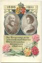 Postkarte - Silberne Hochzeit des W&uuml;rttembergischen K&ouml;nigspaares 1911