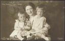 Postkarte - I.K.H. Frau Prinzessin Franz von Bayern mit Kindern