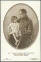 Postkarte - Herzog Carl Eduard von Sachsen-Coburg-Gotha mit Prinzessin Caroline Mathilde