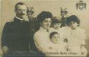 Postkarte - La Famiglia Reale d' Italia - Vittorio Emanuele III. mit Familie