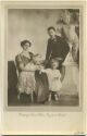 Postkarte - Erzherzog Carl Franz Josef mit Familie