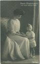 Postkarte - Unsere Kronprinzessin mit ihrem ältesten Sohn