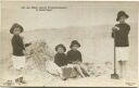 Postkarte - Die vier Söhne unseres Kronprinzenpaares im Seebad Zoppot