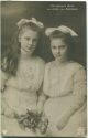 Postkarte - Prinzessin Alix und Anna von Sachsen