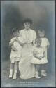 Postkarte - Unsere Kronprinzessin mit ihren drei Söhnen