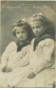 Postkarte - Prinzess Margarethe und Maria Alice von Sachsen