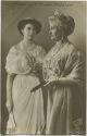 Postkarte - Deutsche Kaiserin und die Prinzessin Victoria Luise