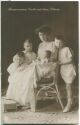 Postkarte - Kronprinzessin Cecilie mit Söhnen