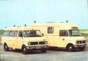 Ansichtskarte - Rettungswagen und Krankentransportwagen
