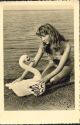 Ansichtskarte - Badenixe - Bikini-Mode der 50er Jahre