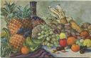 Postkarte - Obst Gemüse - Stilleben