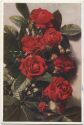 Postkarte - Rosen - Sorte Dunkelrote Ellen Paulsen - Naturfarbenfotografie