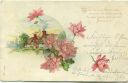 Postkarte - Blumen - Glimmer