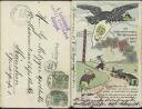 Ansichtskarte - Motiv - Briefmarke - Briefmarkenabschied