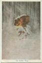 Ein kalter Tag - Engelchen im Schnee - Künstlerkarte