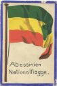 Künstlerkarte - Abessinien - Nationalflagge