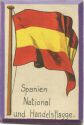 Künstlerkarte - Spanien - National- und Handelsflagge