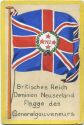 Künstlerkarte - Britisches Reich - Dominion Neuseeland - Flagge des Generalgouverneurs