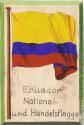Ansichtskarte - Flagge - Ekuador