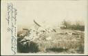 Abgeschossener Flieger - Foto-AK - Feldpost