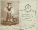 Kabinettfoto 1908 - Fasnacht Italienerin 