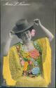 Maria L. Navarro - Spanische Künstlerin - Foto-AK ca. 1910 - bestickt bordado