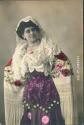 Sta. Jimenez - Spanische Künstlerin - Foto-AK handkoloriert ca. 1910