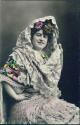La Fornarina - Spanische Künstlerin - Foto-AK handkoloriert ca. 1910