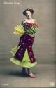 Senorita Tilda - Spanische Tänzerin - Foto-AK handkoloriert ca. 1910