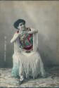 Sta. Jimenez - Spanische Künstlerin - Foto-AK handkoloriert ca. 1910