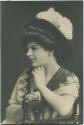 Postkarte - Frau mit Hut