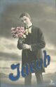 Mann mit Blumenstrauss - Jacob
