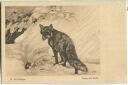 Postkarte - M. Beroldinger - Fuchs mit Beute